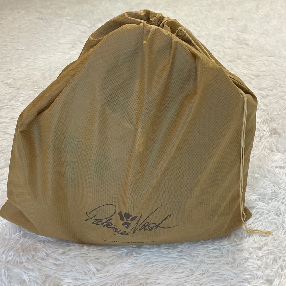 PATRICIA NASH Tan and Brown FLOWER  Leather Bag WITH DUST BAG  SOME SMALL MARKS - Picture 13 of 13